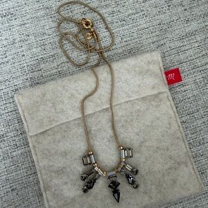Madewell | Long Gold Crystal Pendant Necklace